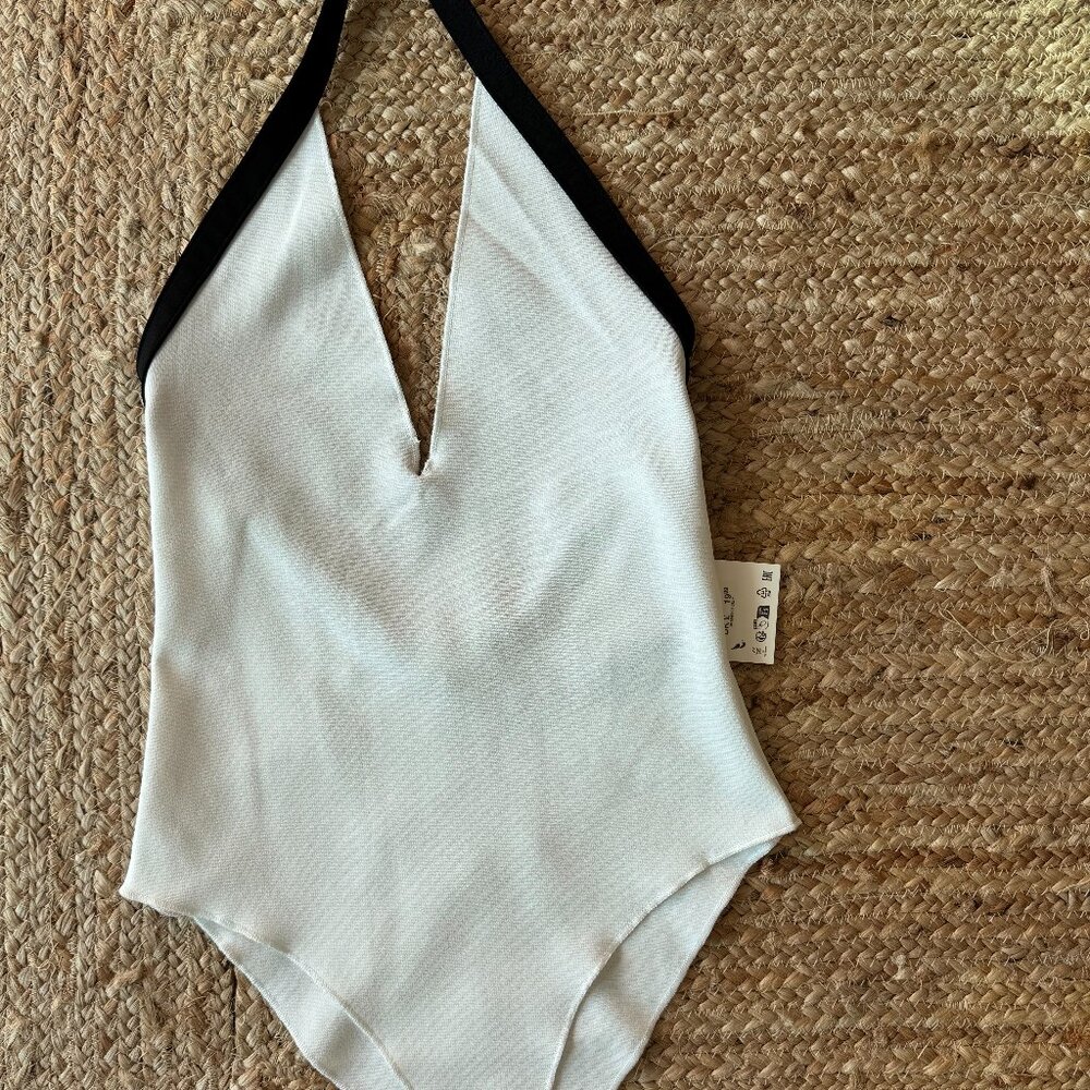 ZARA Stretch Contrast Bodysuit – Sculpt Fabric – Size M - Picture 8 of 13